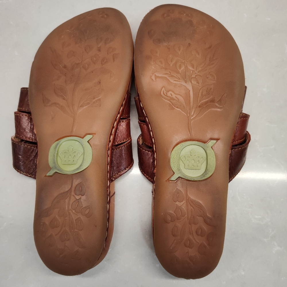 Born Women's Brown Thong Sandals W81843 6M - Picture 5 of 8